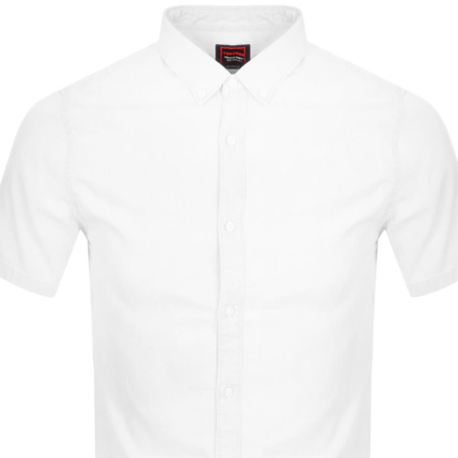 Alternative Image for ProductSuperdry Oxford Short Sleeved Shirt White2